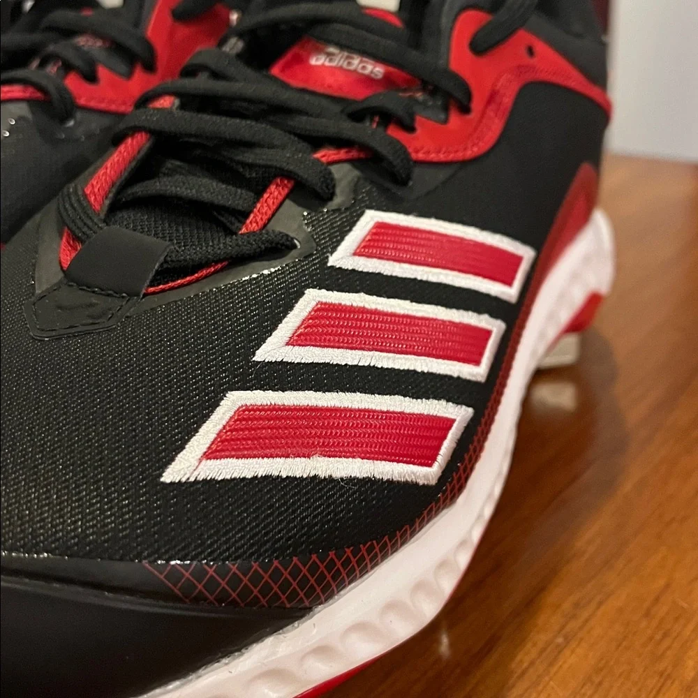 Adidas Icon 6 Bounce Baseball Cleats Shoes new white red FV9348 Men’s Size 12.5